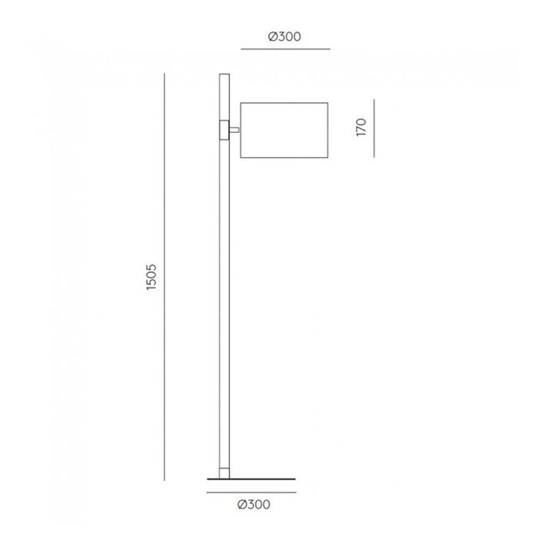 Riu Floor Lamp Matt Black - ARO.P1140/NEG