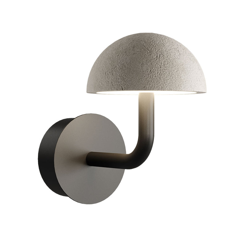 Dussa LED Wall Light Matt Black / Travertine - ARO.A1307/NEG-TRA