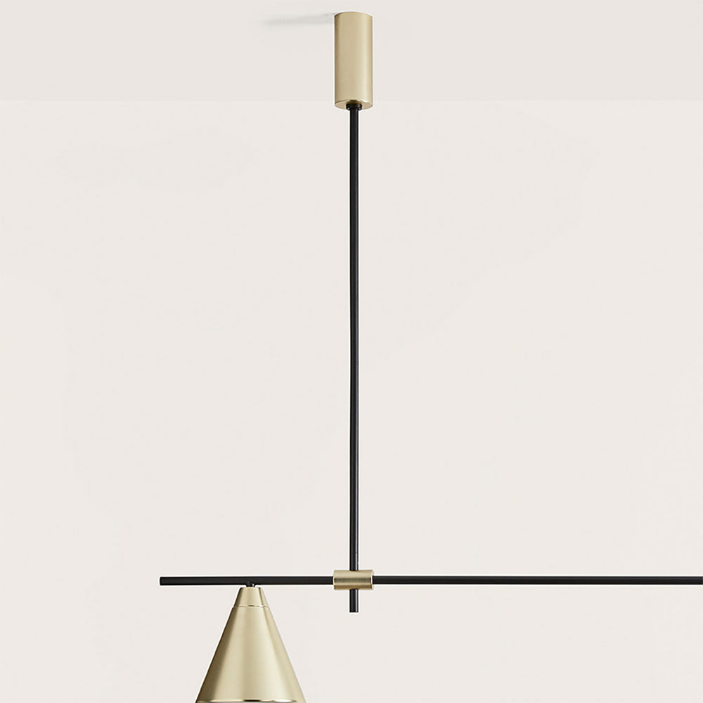 Crane Pendant Matt Black / Matt Brass - ARO.C1241