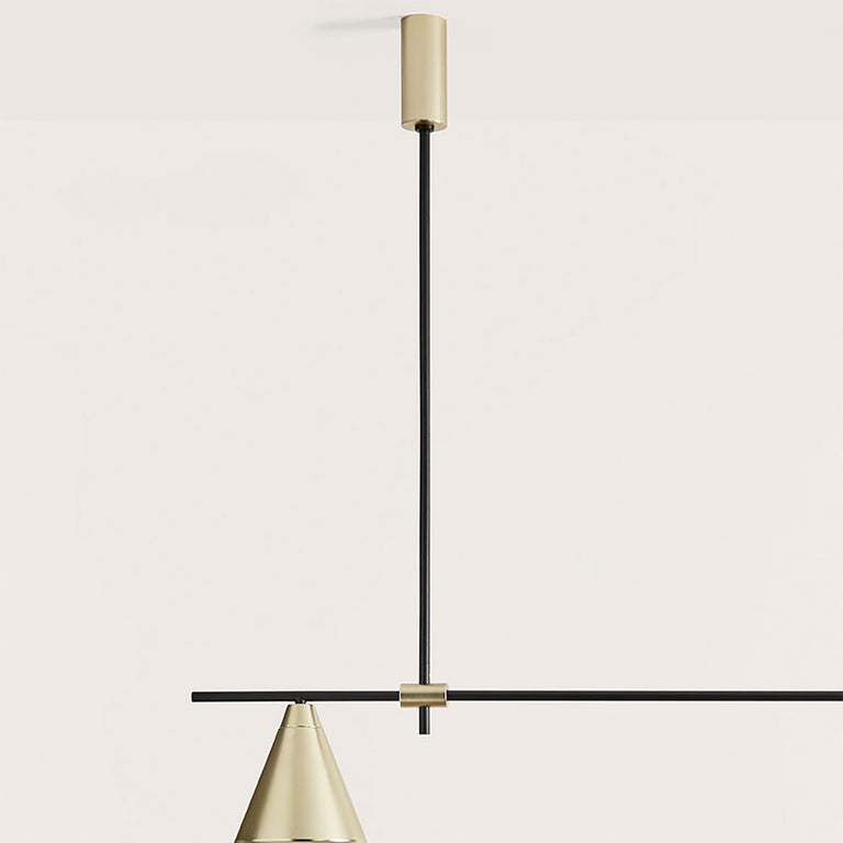 Crane Pendant Matt Black / Matt Brass - ARO.C1241