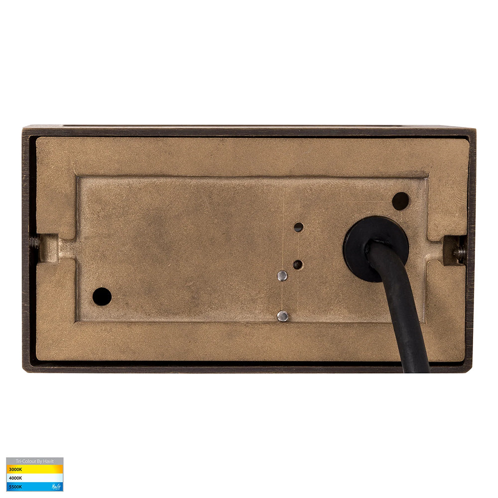 Ridge 6W CCT 12V DC LED Step Light Solid Bronze - HV3283T-BRZ