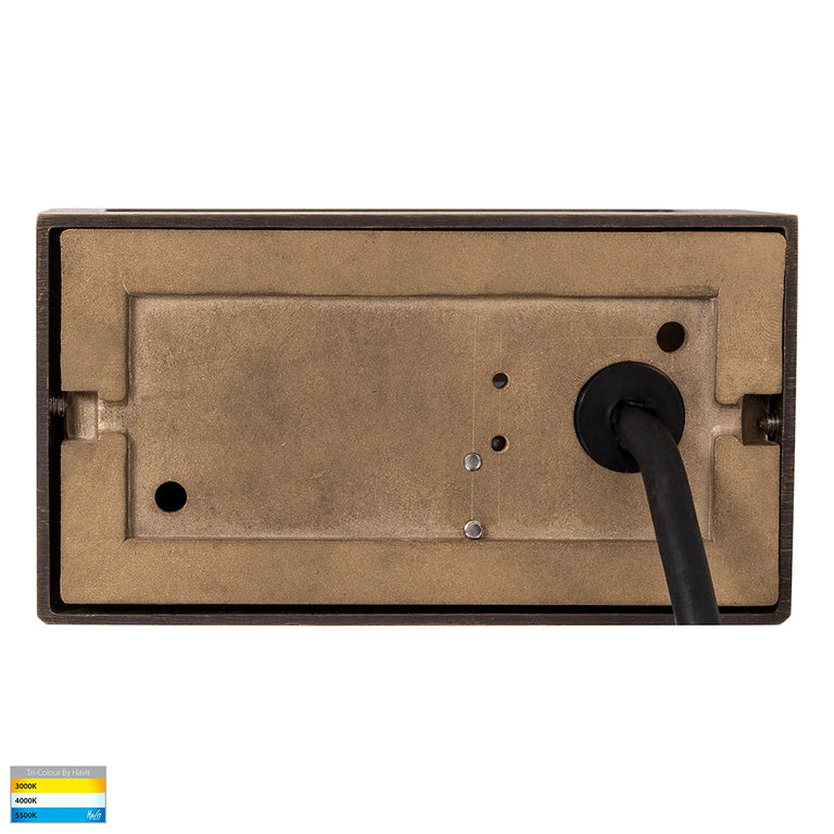 Ridge 6W CCT 12V DC LED Step Light Solid Bronze - HV3283T-BRZ