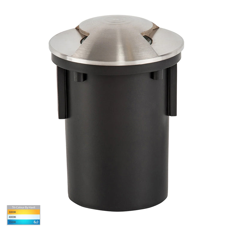 Viale 5W CCT 12V DC Two-Way MR16 LED Driveway Light Stainless Steel - HV19072T