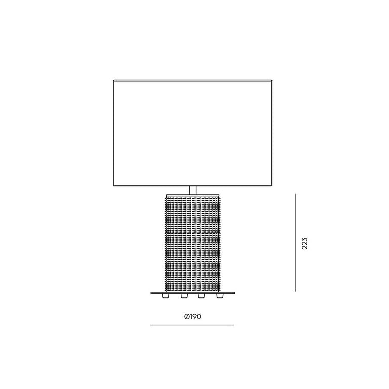 Dab Table Lamp Without Shade
