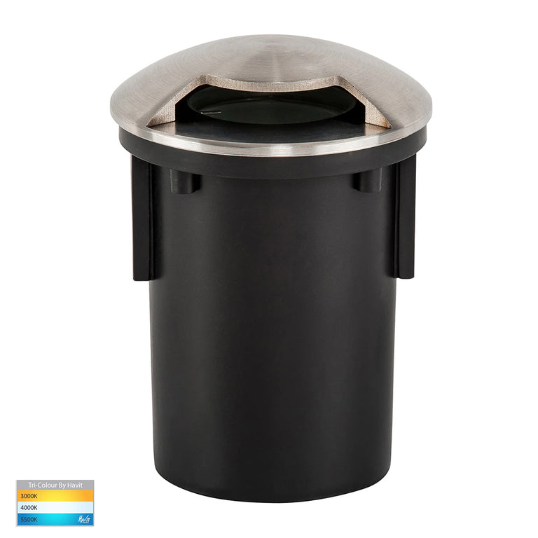 Viale 5W CCT 12V DC One-Way MR16 LED Driveway Light Stainless Steel - HV19062T