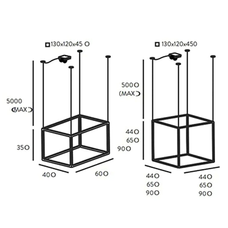 Cube-X LED Pendant Shiny Gold Medium - ARO.C1213/60/ORO