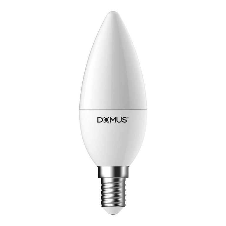 Key Candle 6 Watt Frosted Diffuser Dimmable LED Globe Chrome E14 / Daylight - 65070