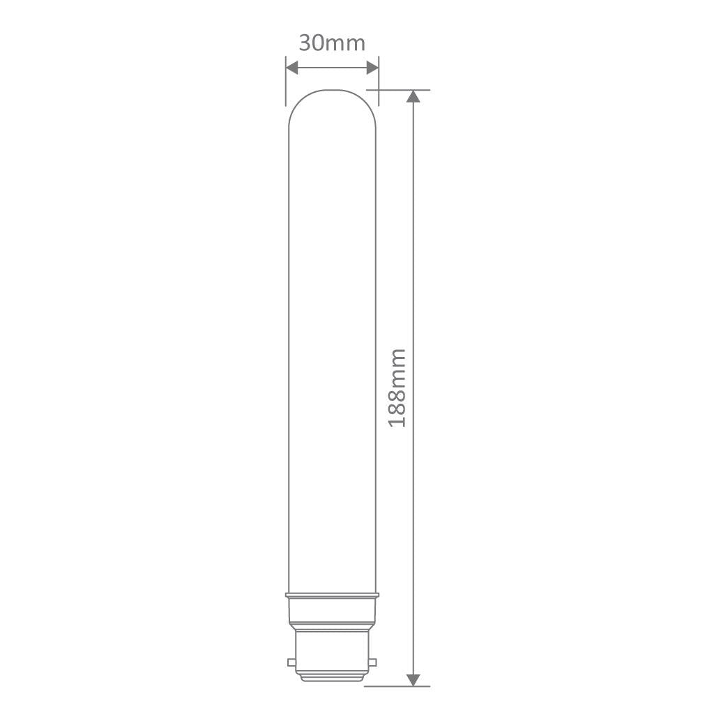 Carbon Filli B22 20 Watt Banana Shape Dimmable Globe - 65908
