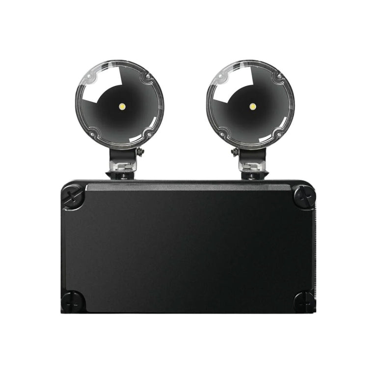 Twin Spot 2 x 2.5W Emergency Light Black - 66109