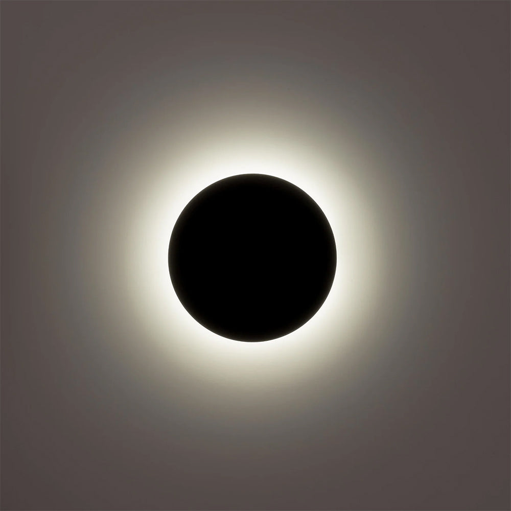 Halo 12W CCT 12V DC LED 200mm Round  Wall Light Black - HV3592T-BLK-12V