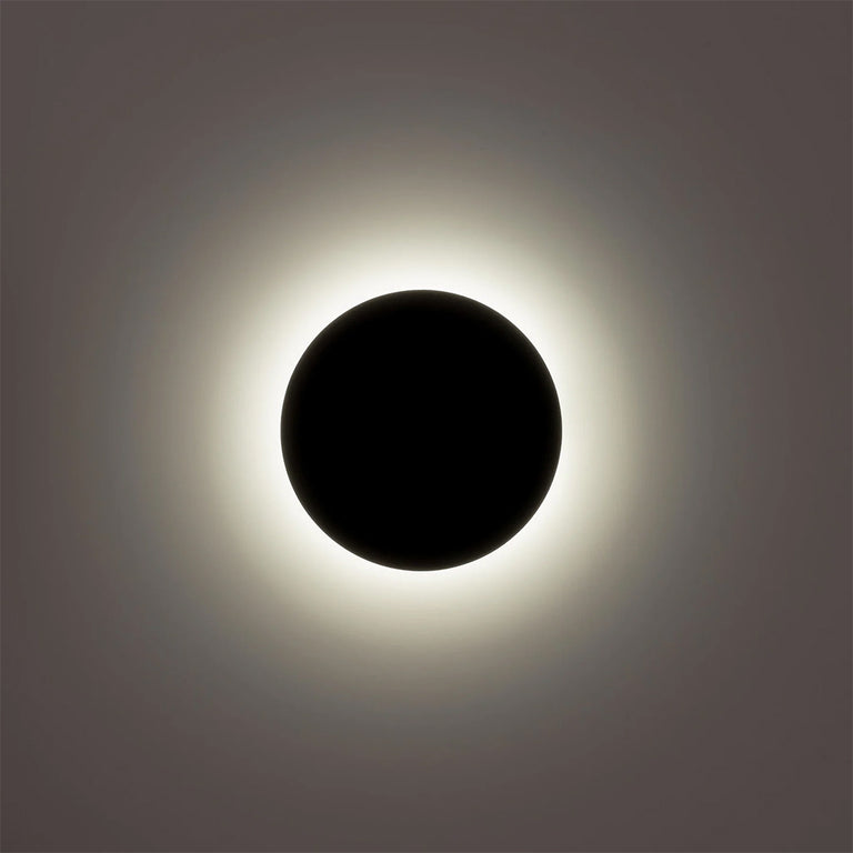 Halo 12W CCT 12V DC LED 200mm Round  Wall Light Black - HV3592T-BLK-12V