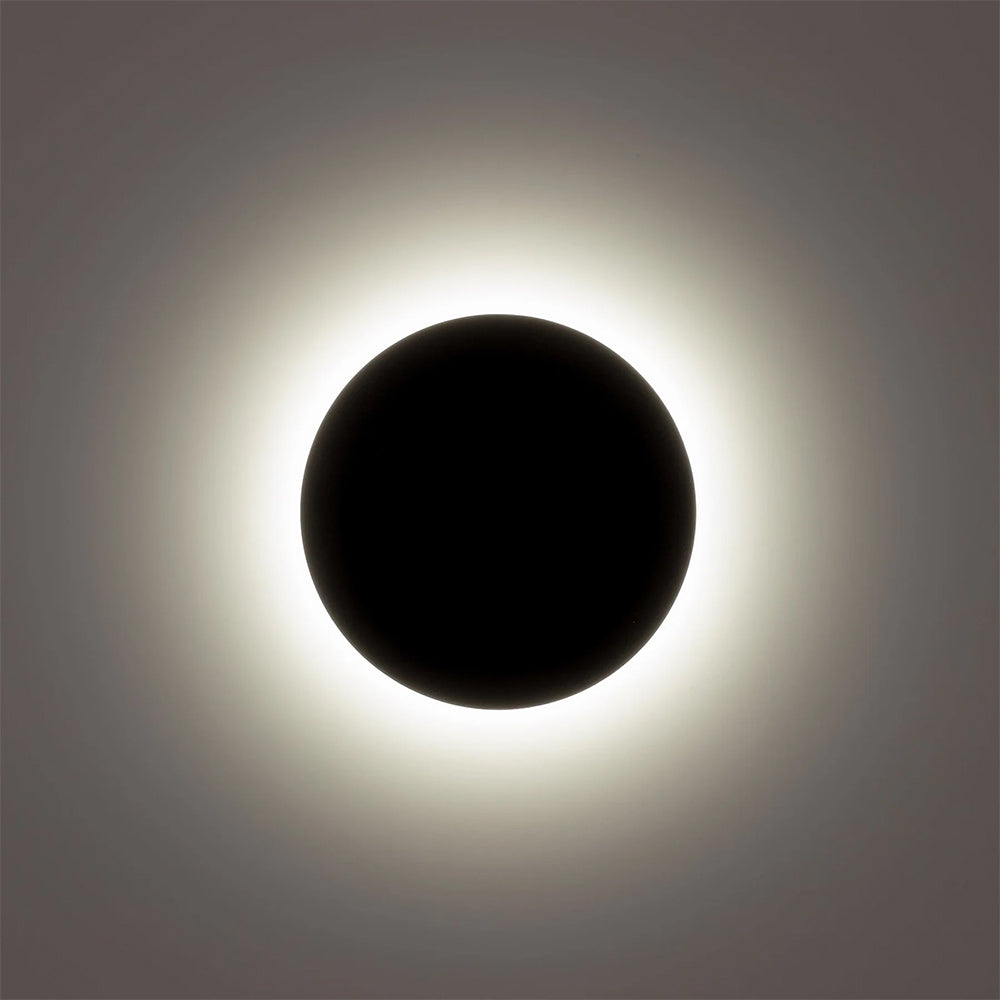 Halo 24W CCT 12V DC LED 300mm Round  Wall Light Black - HV3594T-BLK-12V