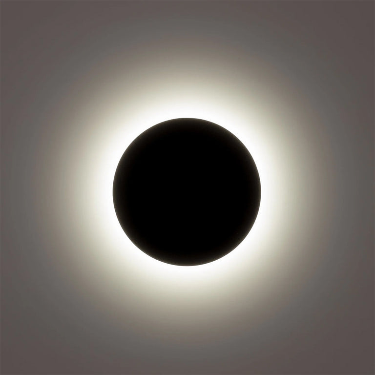 Halo 18W CCT 240V LED 250mm Round Wall Light Black - HV3593T-BLK