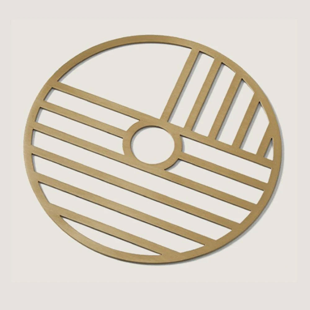 Sual LED Wall Light Matt Black / Striped Metal - ARO.A1255+1089/25