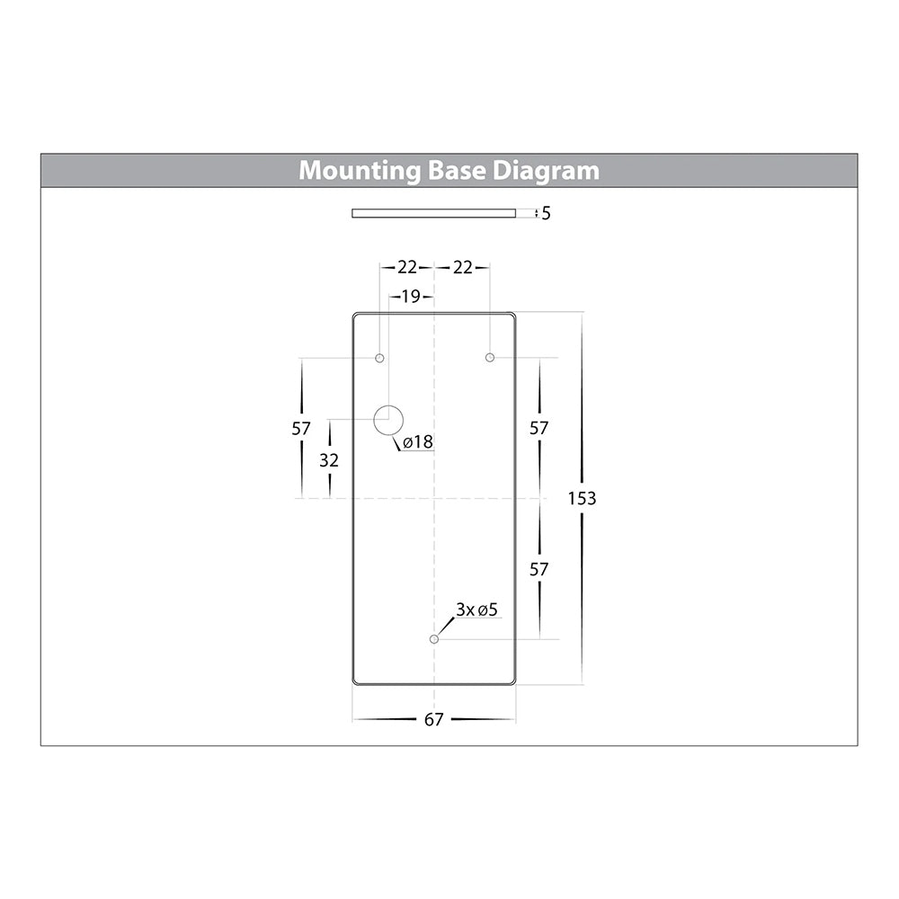 Taper 5W CCT 240V GU10 LED Wall Wedge Light Matt White - HV3602T-WHT