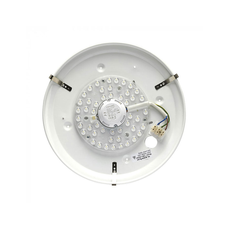Luna Opal Acrylic 24W LED Oyster White / Cool White - 720-LED24