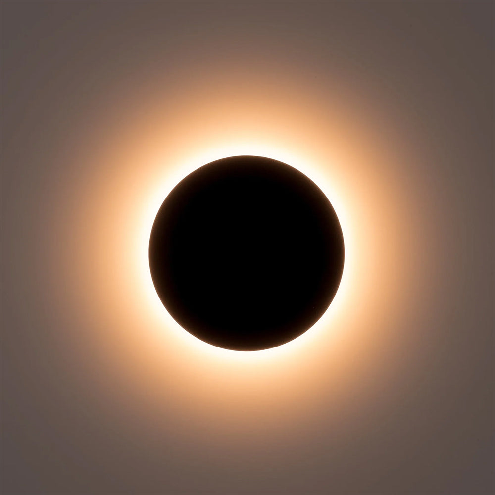 Halo 24W CCT 12V DC LED 300mm Round  Wall Light Black - HV3594T-BLK-12V