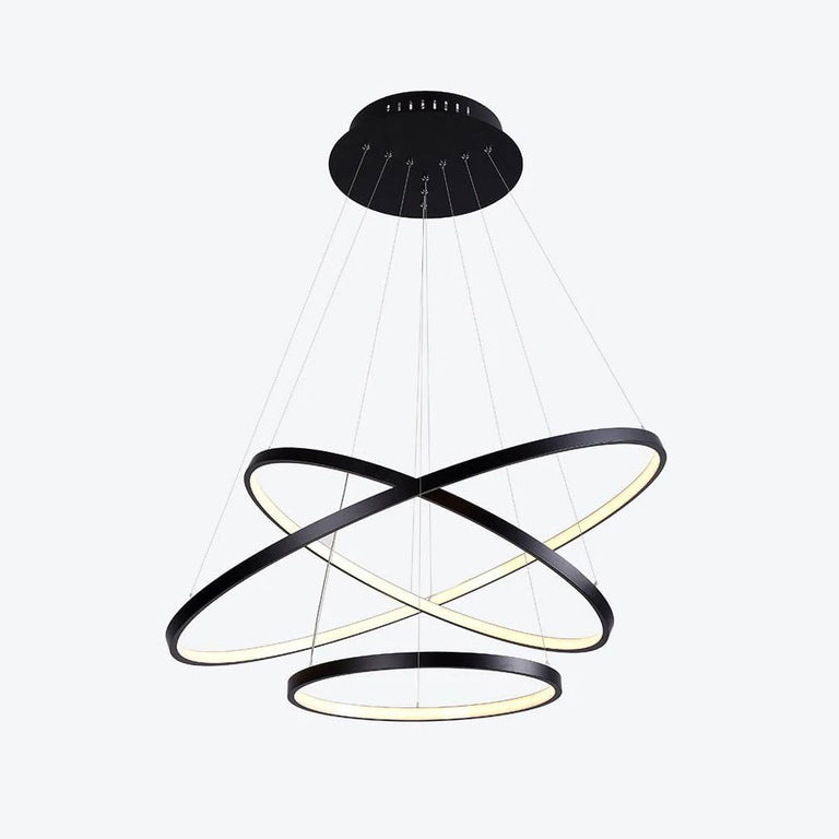 Circle Light LED Pendant 70/50/30 Black / Tri-Colour