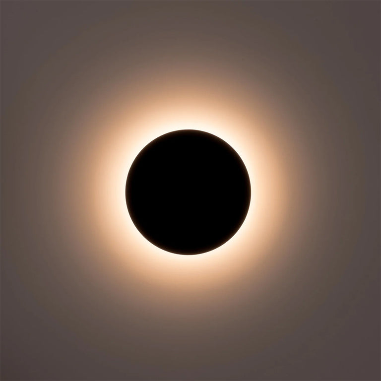 Halo 12W CCT 12V DC LED 200mm Round  Wall Light Black - HV3592T-BLK-12V