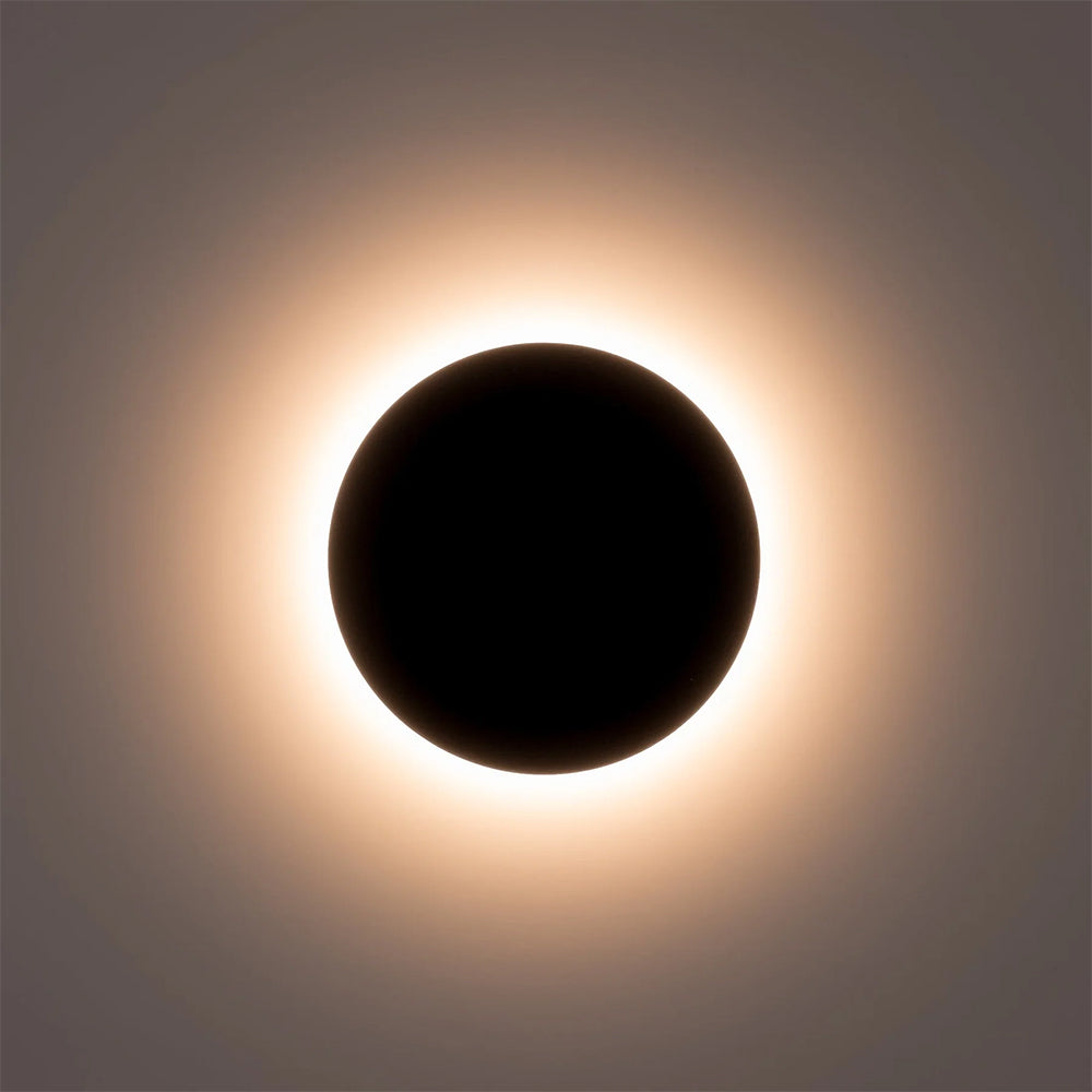 Halo 24W CCT 12V DC LED 300mm Round  Wall Light Black - HV3594T-BLK-12V