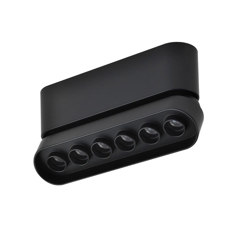 Magnetic 8W LED Dimmable Slim Adjustable 36° Spot Light Black / Warm White