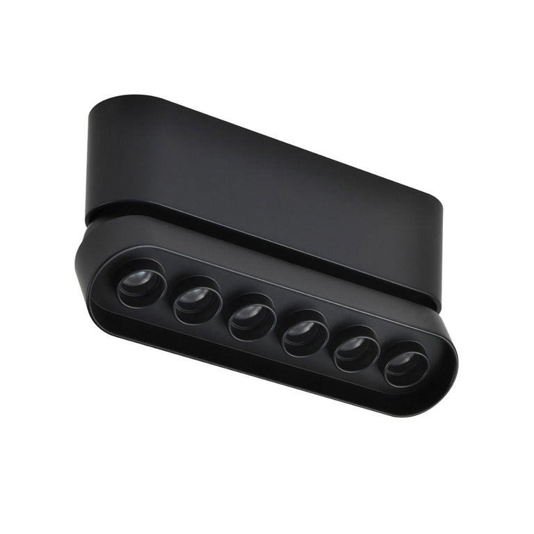 Magnetic 8W LED Dimmable Slim Adjustable 36° Spot Light Black / Warm White