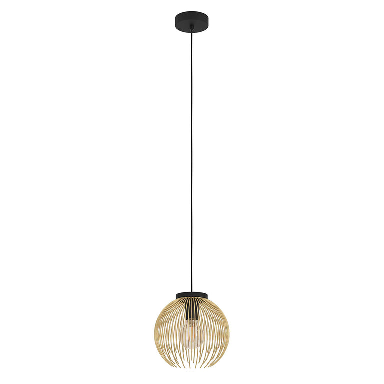 Venezuela 1 Light Pendant Black / Gold - 900166N