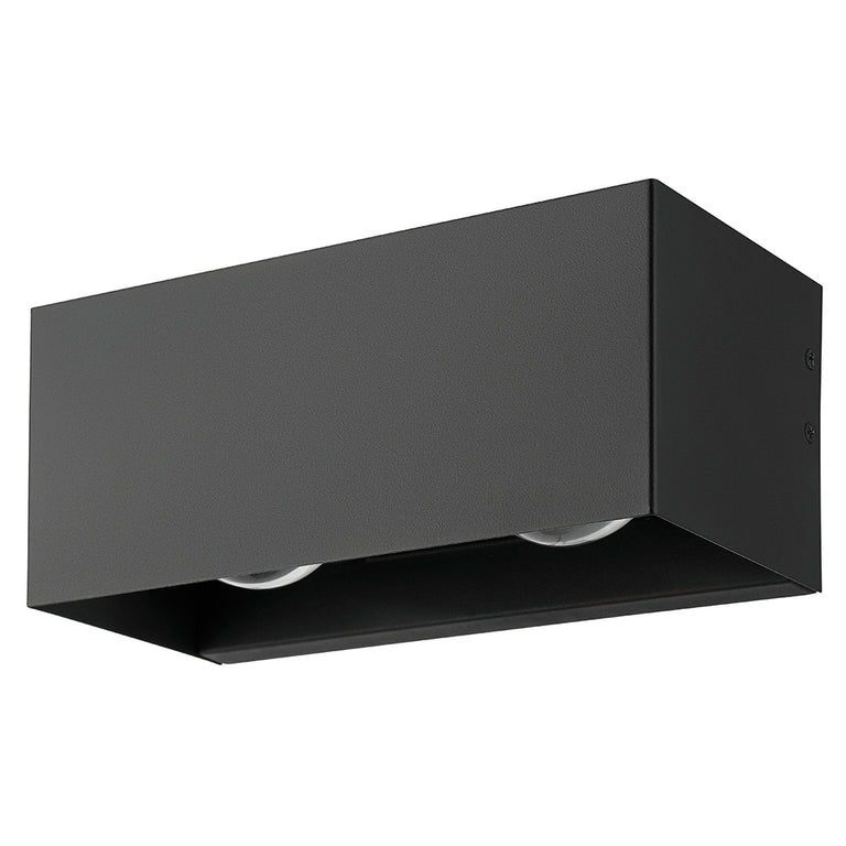 Lesmo 11.2W LED Outdoor Wall Light Black / Warm White - 900292N