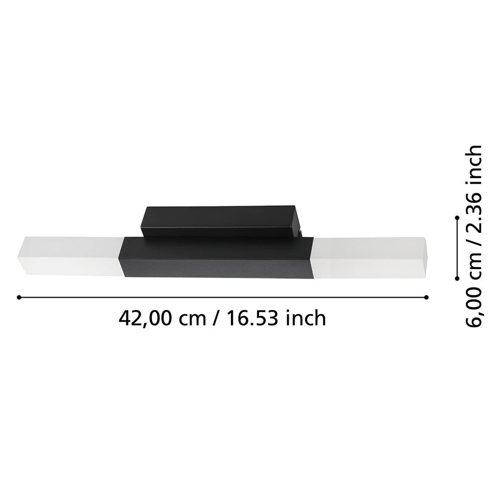 Alcudia 11W LED Mirror Light Black / Warm White - 900617N