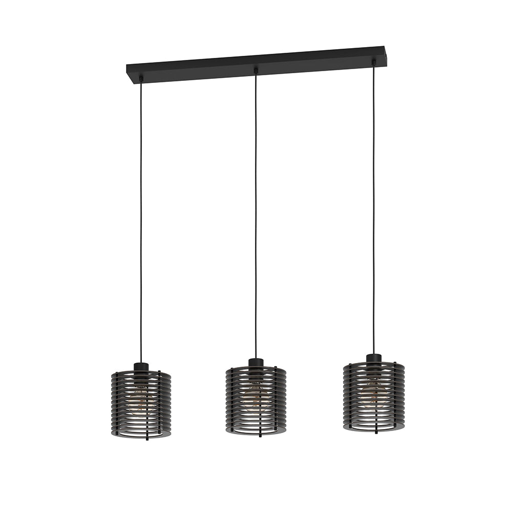 Segovia 3 Light Pendant Black - 900738N