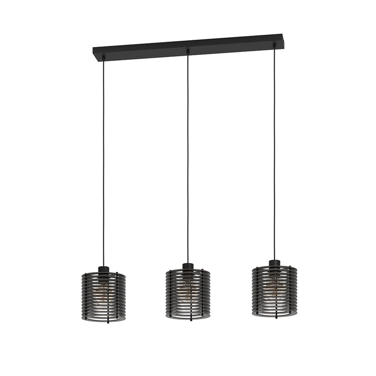 Segovia 3 Light Pendant Black - 900738N