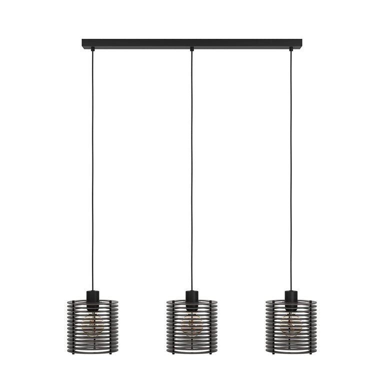 Segovia 3 Light Pendant Black - 900738N
