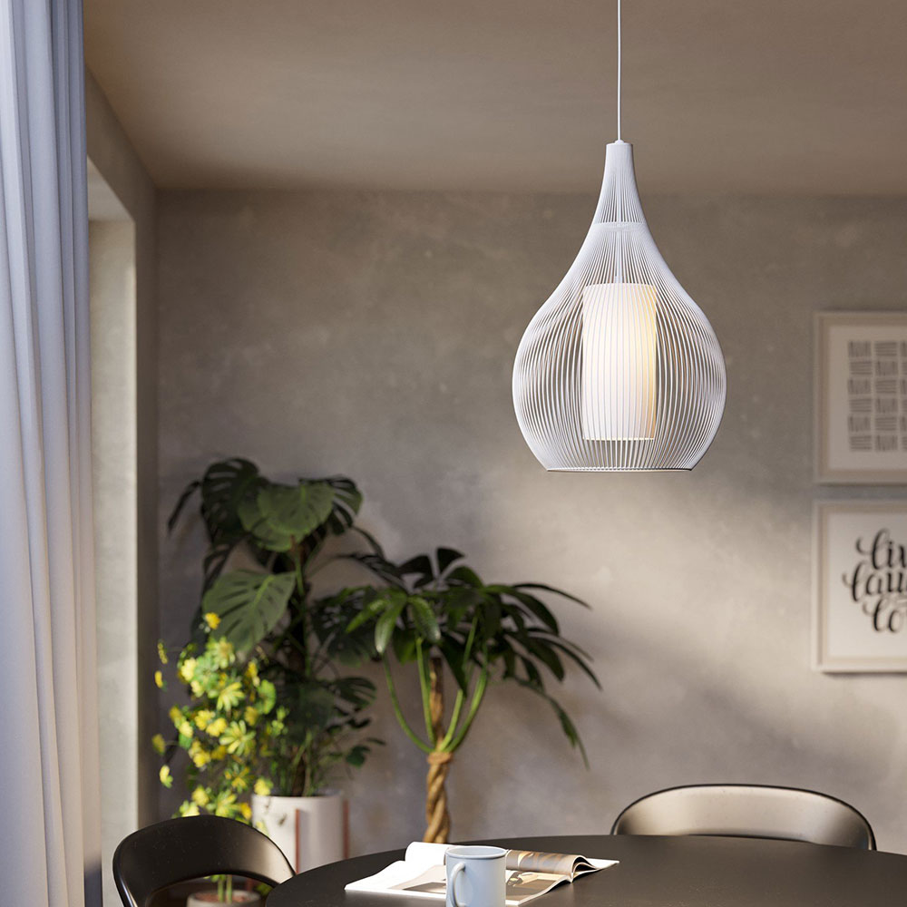 Razoni Large Pendant White - 900829N