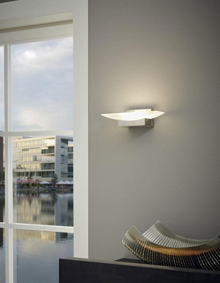 Metrass 6W LED Wall Light Satin Nickel / Warm White - 96038