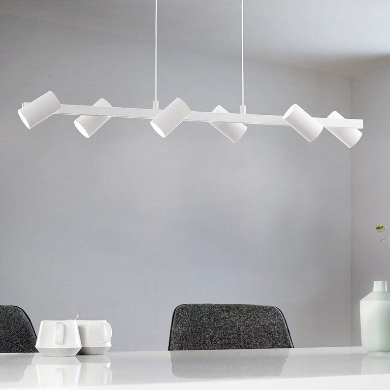 Gatuela 6 Light Pendant White - 98687N