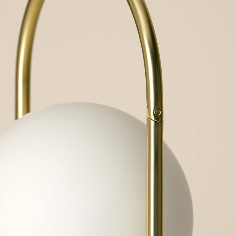 Abbacus 5W LED Table Lamp Matt Brass / Opal Glass - ARO.S1258/ORO