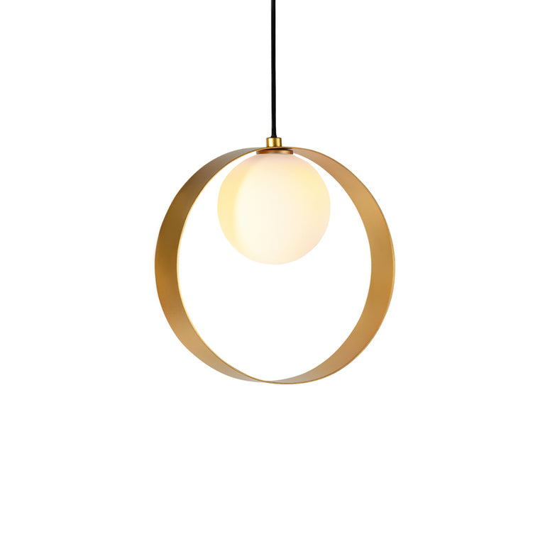 ABC Round Pendant Gold