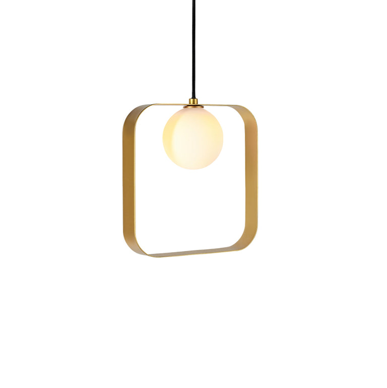 ABC Square Pendant Gold