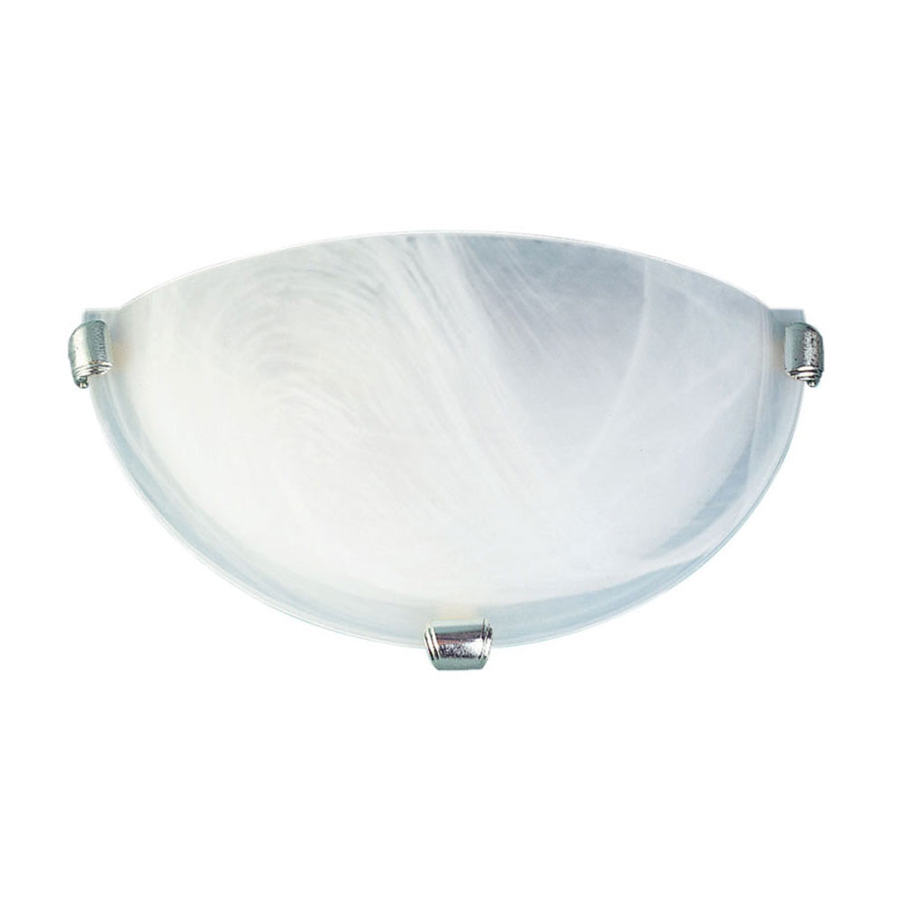 Mahsati 9 Alabaster Wall Light Satin Chrome - AC1001/WB/SCH