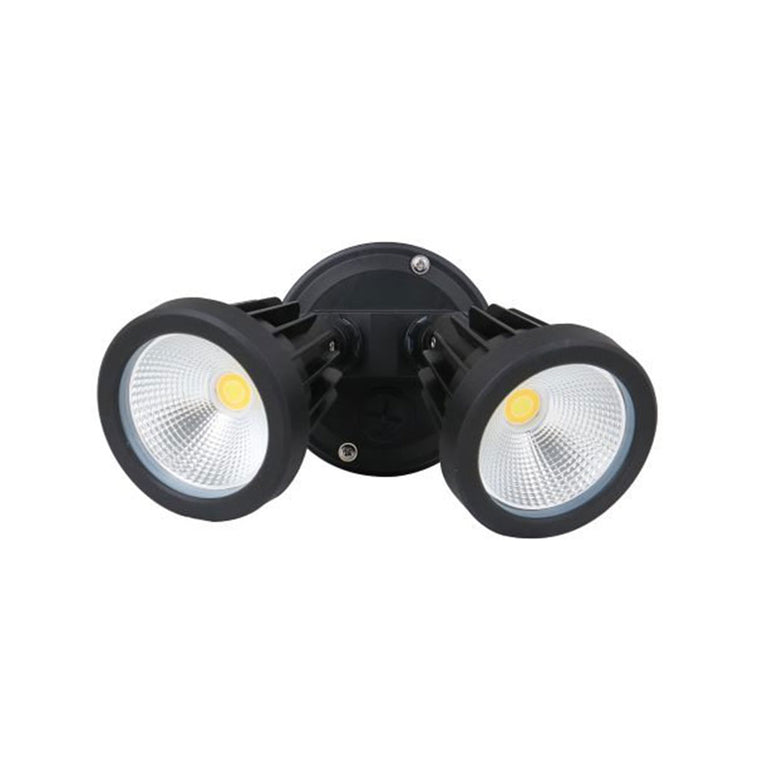 Pollux 9 30W Double Adjustable LED Spotlight Black / Tri-Colour - AC4265BLK