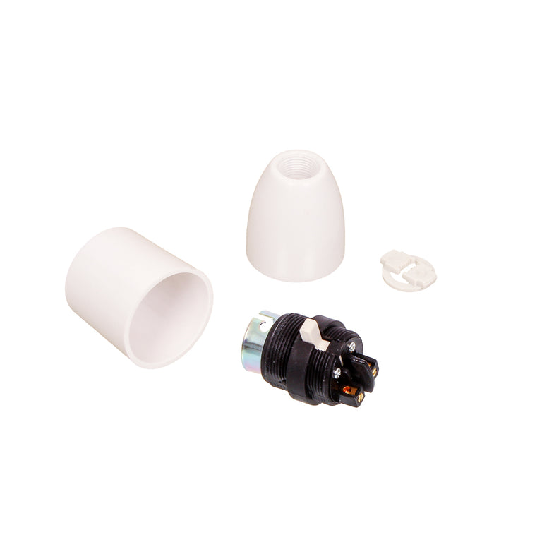 Lampholder Switched 1/2″ White - ACLH1-2SWWH-2