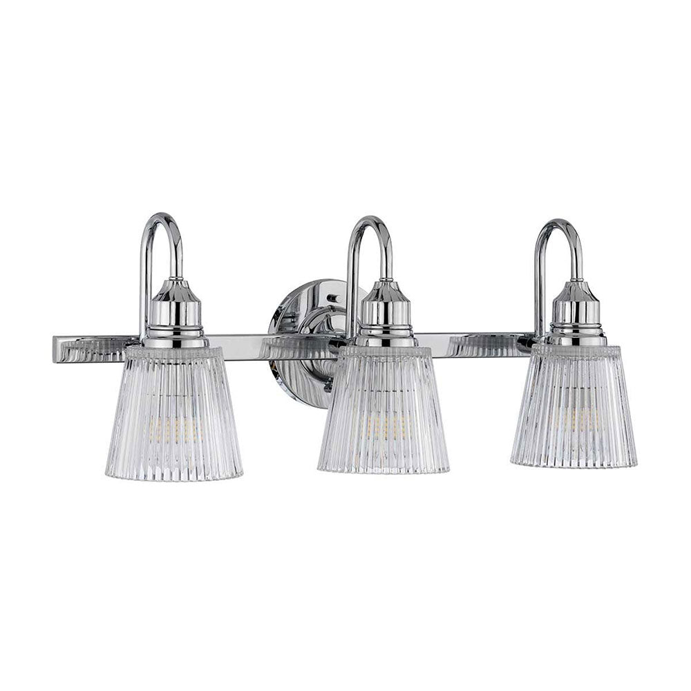 Addison 3 Light Bathroom Wall Light Polished Chrome - BATH-QN-ADDISON3-PC