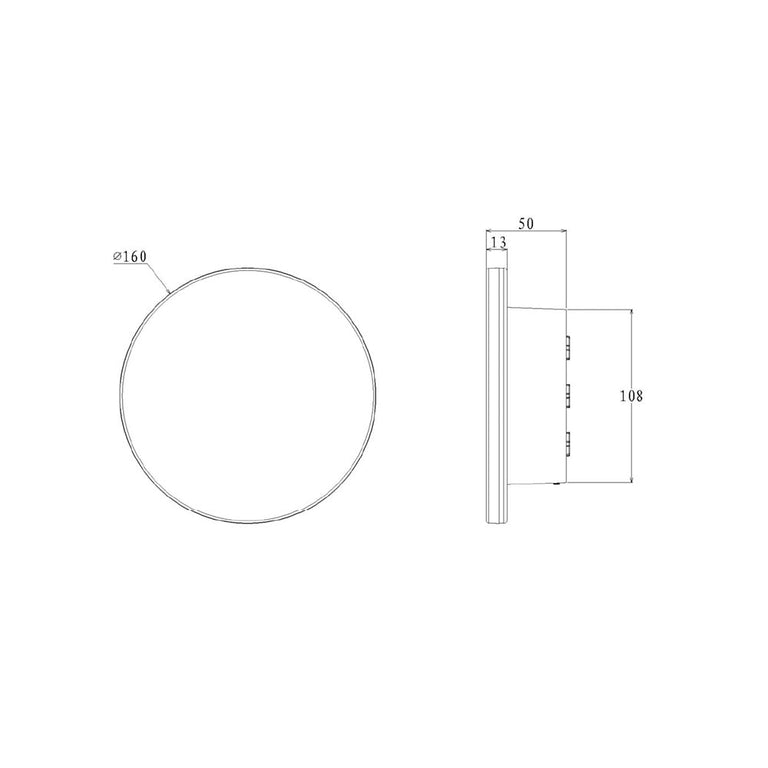 Affinity 8W Dimmable LED Wall Light White / Tri-Colour IP65 - SE7359TC/WH