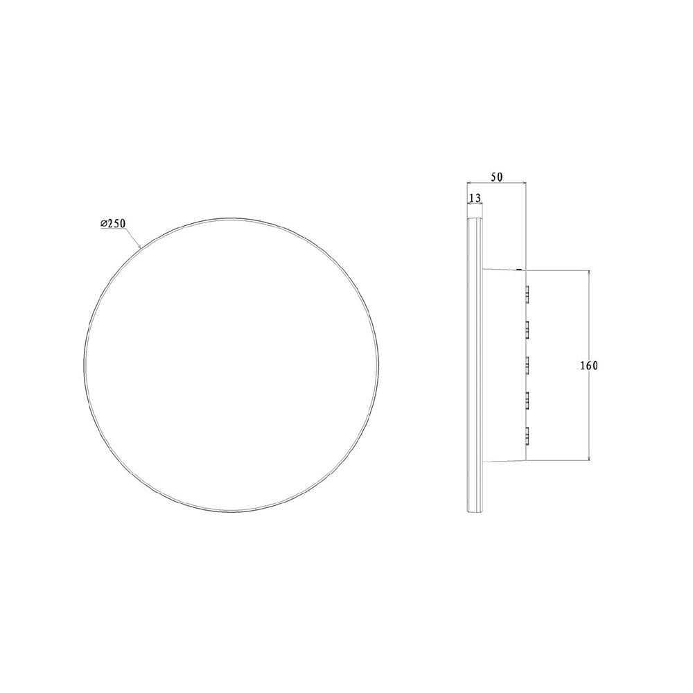 Affinity 15W Dimmable LED Wall Light Black / Tri-Colour IP65 - SE7360TC/BK