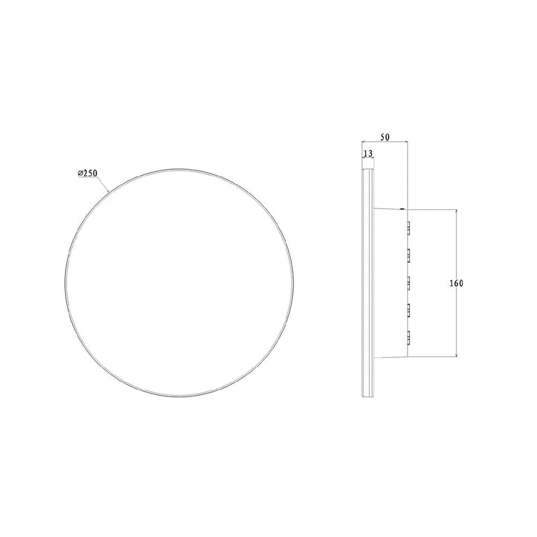 Affinity 15W Dimmable LED Wall Light White / Tri-Colour IP65 - SE7360TC/WH