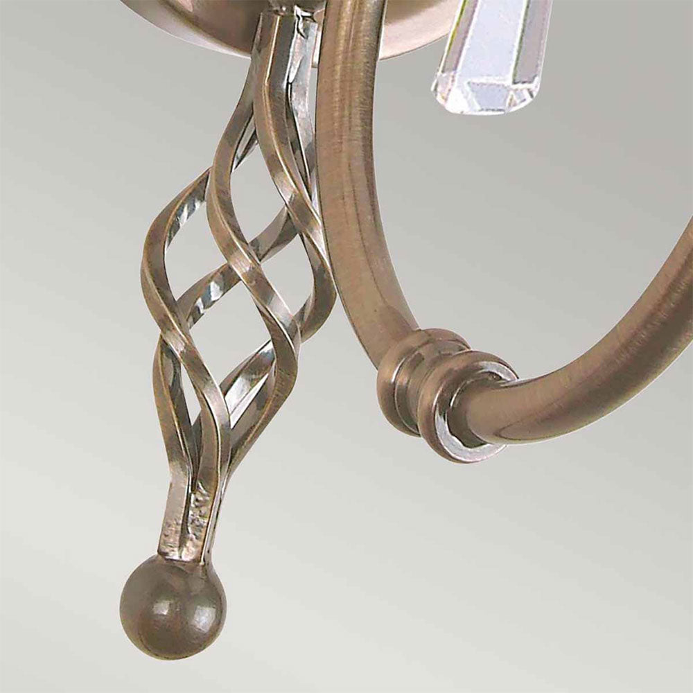 Aegean Single Wall Light Aged Brass - AG1-AGED-BRASS