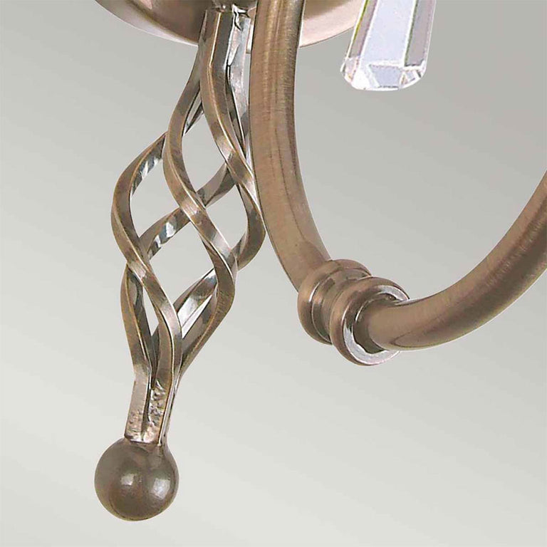 Aegean Single Wall Light Aged Brass - AG1-AGED-BRASS