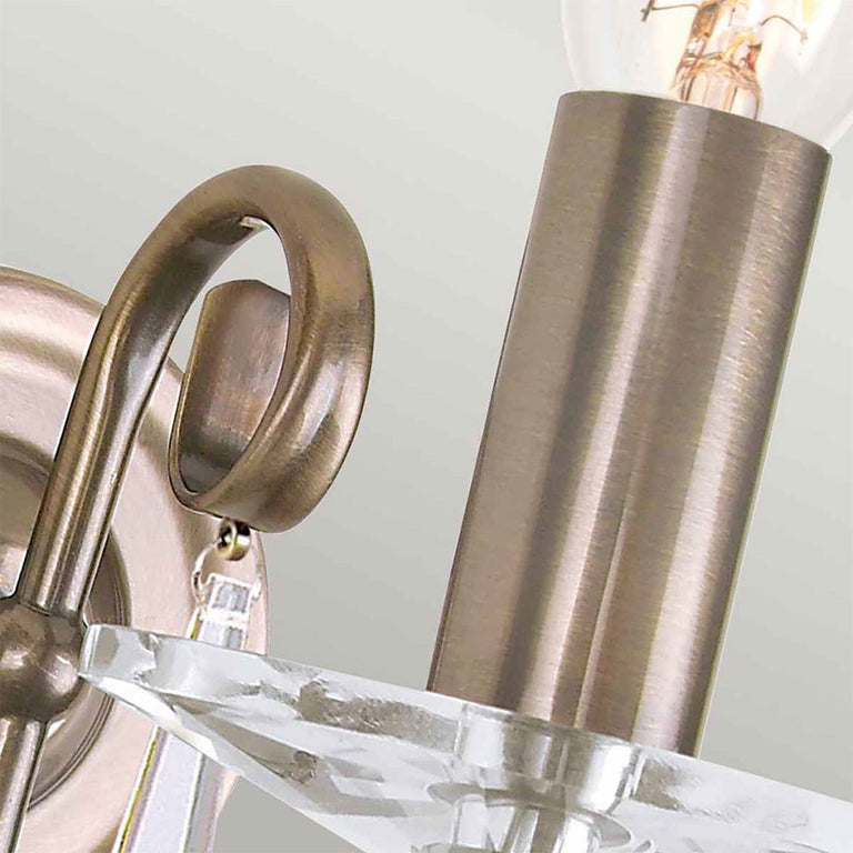 Aegean Single Wall Light Aged Brass - AG1-AGED-BRASS