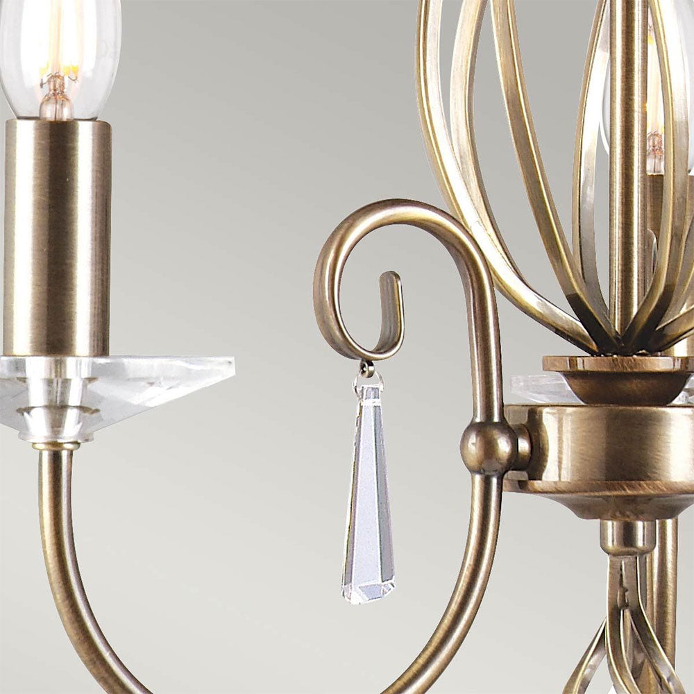 Aegean 3 Light Chandelier Aged Brass - AG3-AGED-BRASS