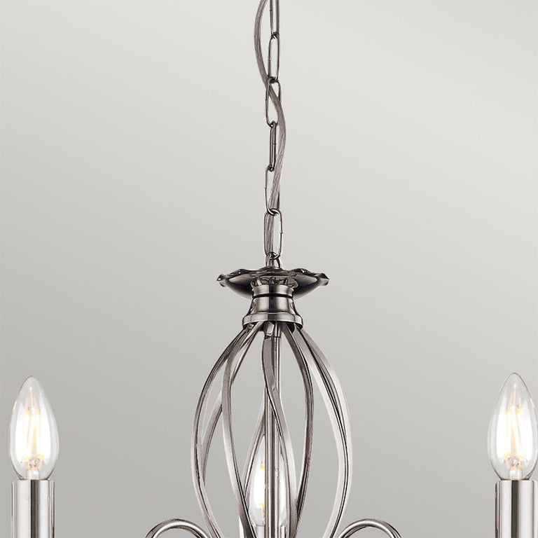 Aegean 3 Light Chandelier Polished Nickel - AG3-POL-NICKEL